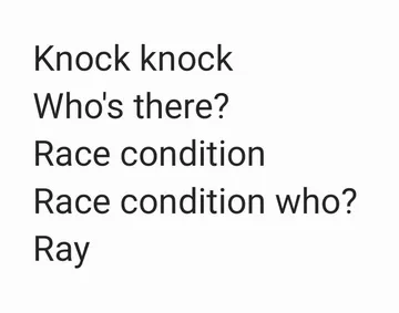 Knock Knock, Who's Thread?