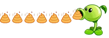 豌豆射手加速发射便便emoji
