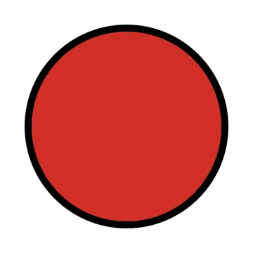 红色圆