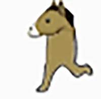 沙雕马跑步 GIF