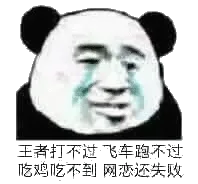 王者打不过，飞车跑不过，吃鸡吃不到，网恋还失败
