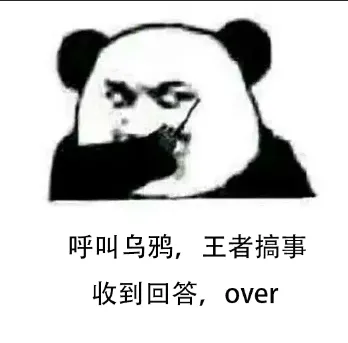 呼叫乌鸦.王者搞事收到回答.over
