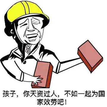 孩子，你天资国人，不如一起为国家效劳吧！