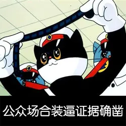 公共场合装逼证据确凿
