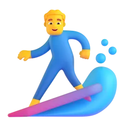 Man surfing