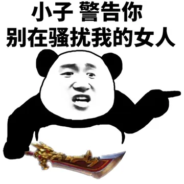 小子，警告你，别在骚扰我的女人