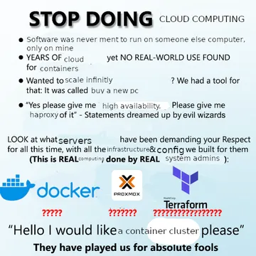 Stop Doing Cloud Computing