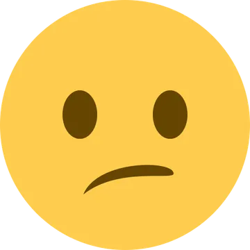 Confused face