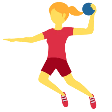 Woman playing handball