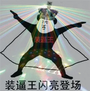 装逼王闪亮登场
