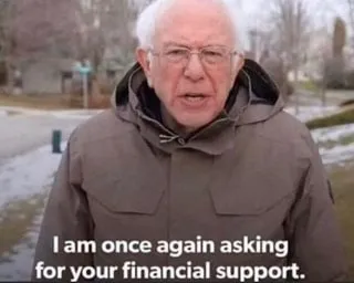 I am once again asking for your financial support template