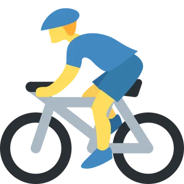 Man biking