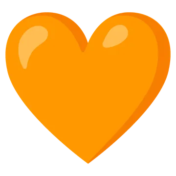 Orange heart
