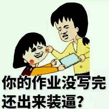 你的作业没写完.还出来装逼?