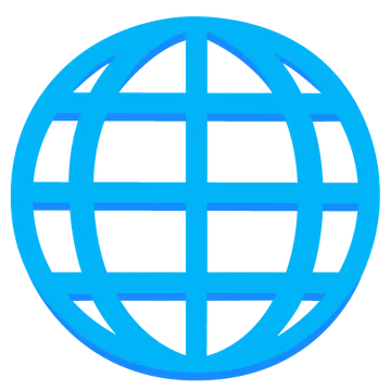 Globe with meridians