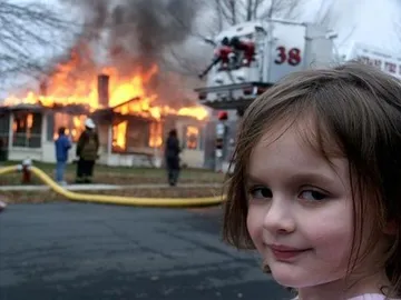 Girl house on fire