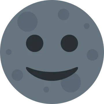 New moon face