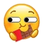 小黄脸吃东西表情包