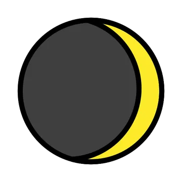 Waxing crescent moon