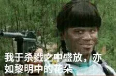 我于杀典它盛放，亦如黎明中的花朵