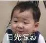目光惊恐