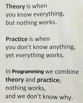 Theory Vs. Practice: The Programmer's Paradox