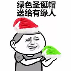 绿色圣诞帽.送给有缘人