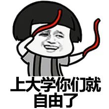 上大学你们就自由了