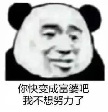 你快变成富婆吧.我不想努力了