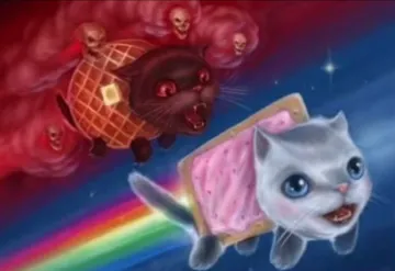 Nyan cat and evil nyan cat