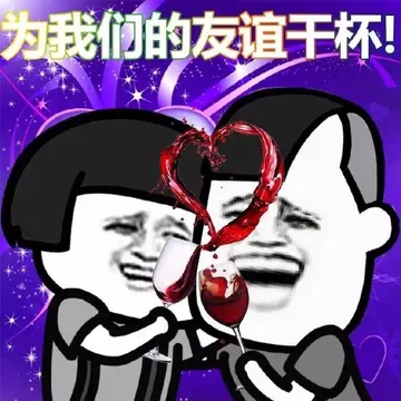 为我们的友谊干杯！