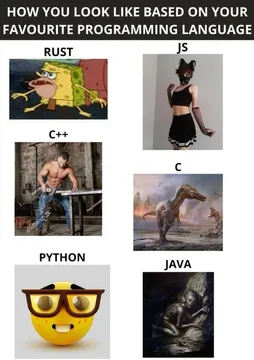 How You Look Like Based On Your Favourite Programming Language
