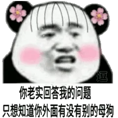 你老实回答我的问题，只想知道你外面有没有别的母狗