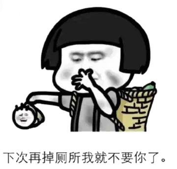 下次再掉厕所我就不要你了！