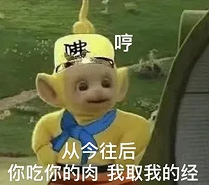 哼 从今往后 你吃你的肉 我取我的经 天线宝宝西游记表情包
