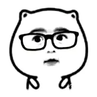 带眼镜猫脸