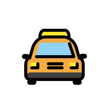 Oncoming taxi