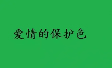 爱情的保护色