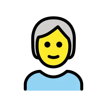 Person: white hair