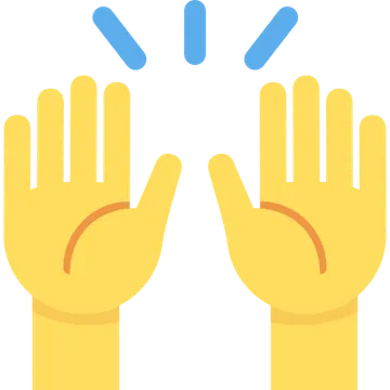 Raising hands