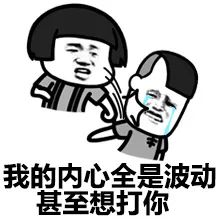 我的内心全是波动，甚至想打你