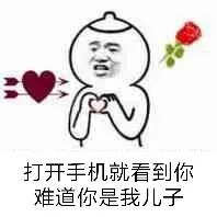 打开手机，就看到你难道你是我儿子