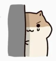 躲墙后边偷看