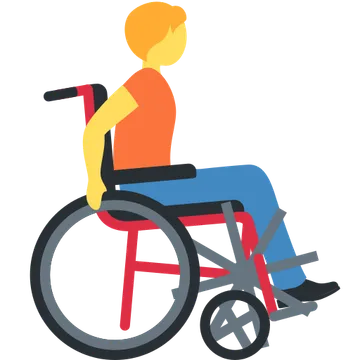 Person in manual wheelchair facing right