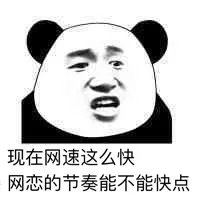 现在网速这么快网恋的节奏能不能快点
