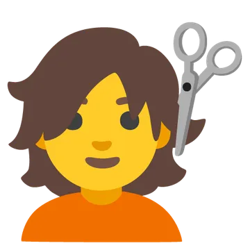 Person getting haircut