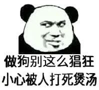 做狗别这么猖狂，小心被人打死煲汤