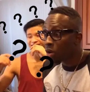 一组黑人问号表情包 要的拿走