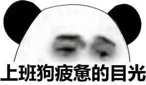 上班狗疲惫的目光