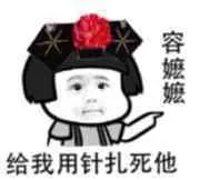 容嬷嬷给我用针扎死他